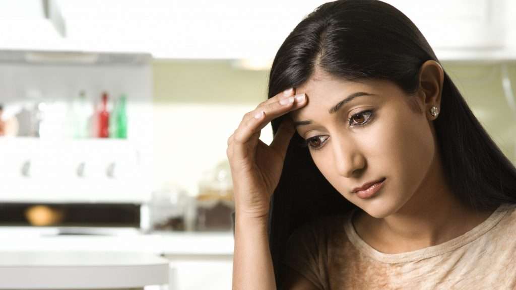 Woman in emotional pain